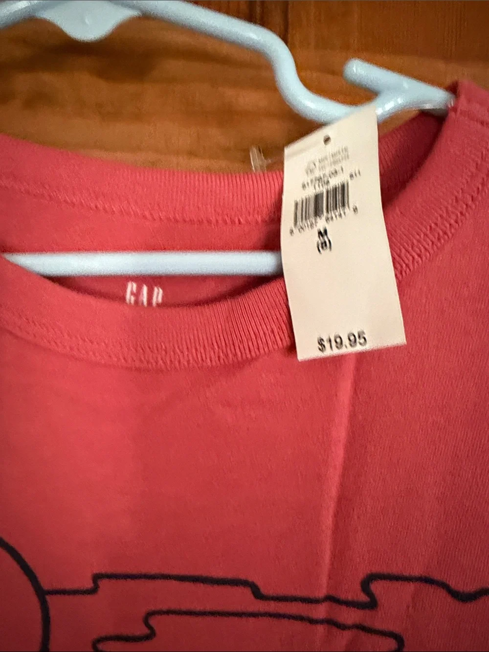 NWT Gap long sleeve graphic tees red and black, M/8